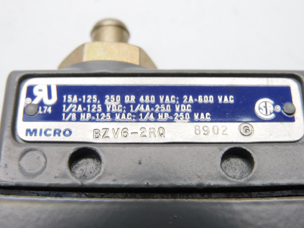 MICRO SWITCH BZV6-2RQ 600VAC 2A (GREY) NSMP