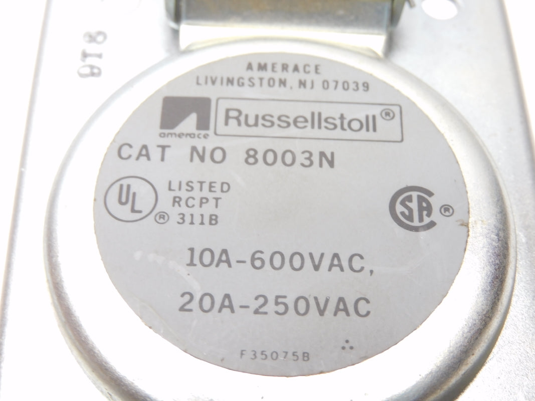 AMERACE RUSSELLSTOLL 8003N 600VAC 20A NSNP