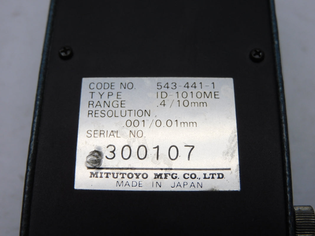 MITUTOYO ID-1010ME 543-441-1 UNMP