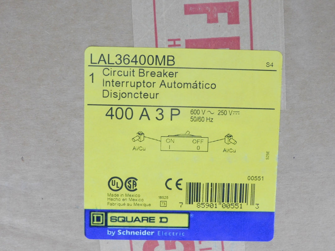 SQUARE D LAL36400MB 600V 400A NSFS