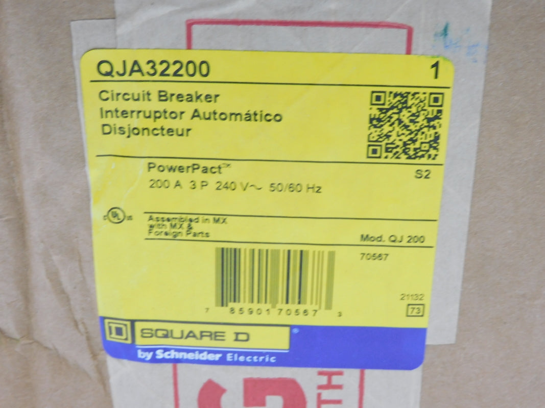 SQUARE D QJA32200 240V 200A NSFS