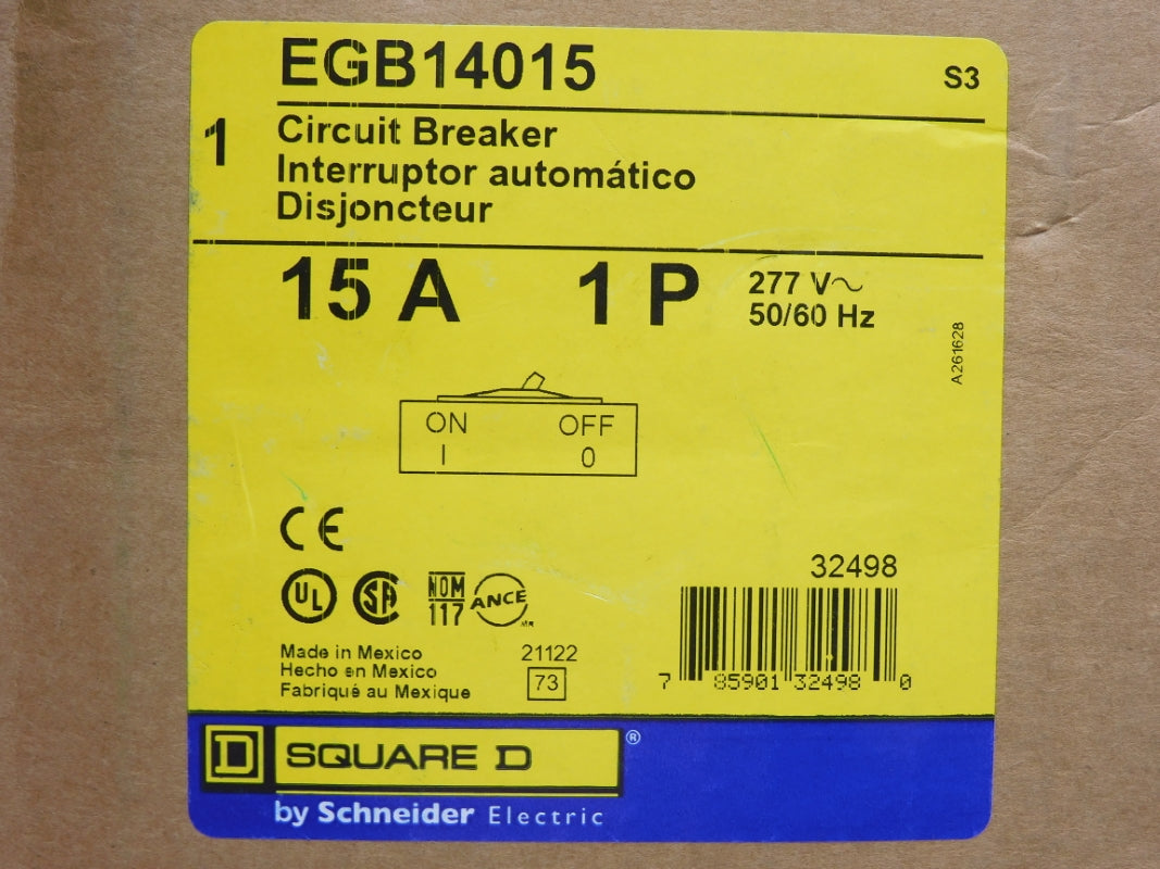 SQUARE D EGB14015 277V 15A NSFS