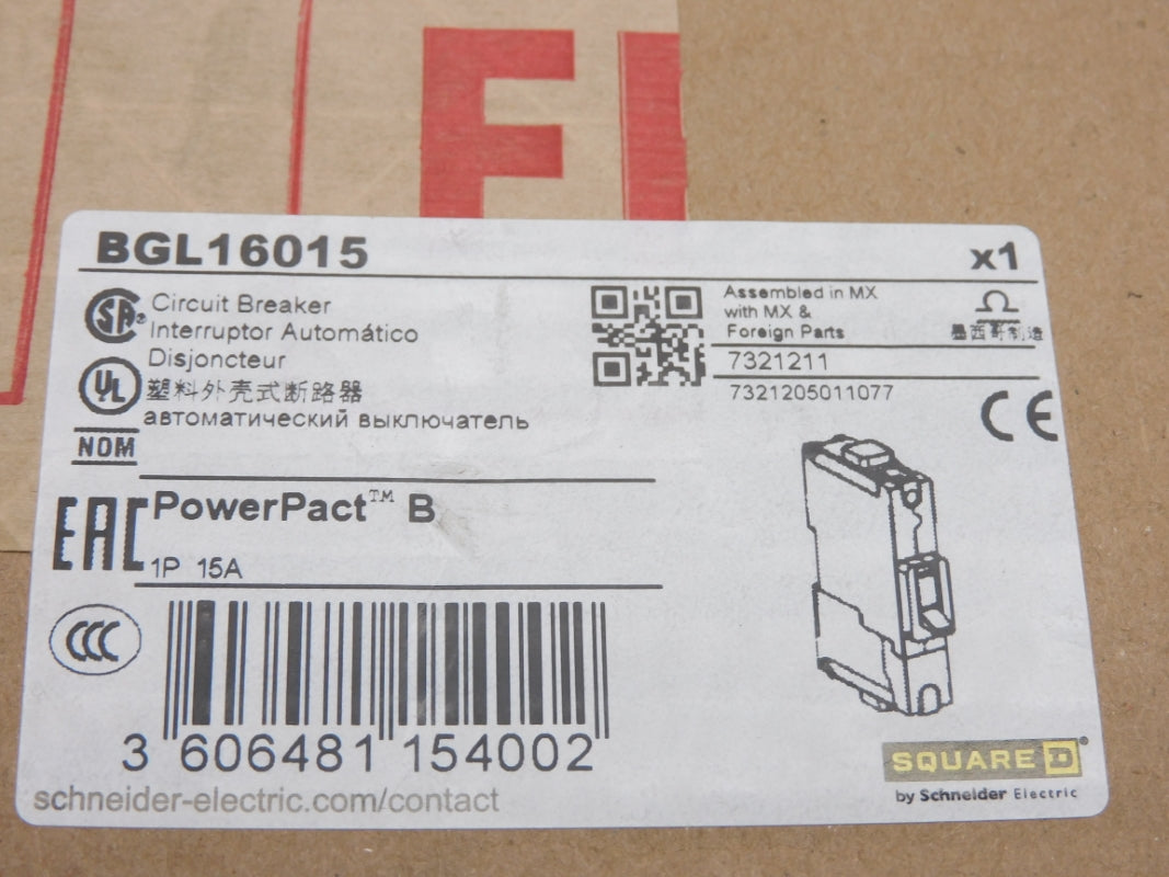 SQUARE D BGL16015 15A NSFS