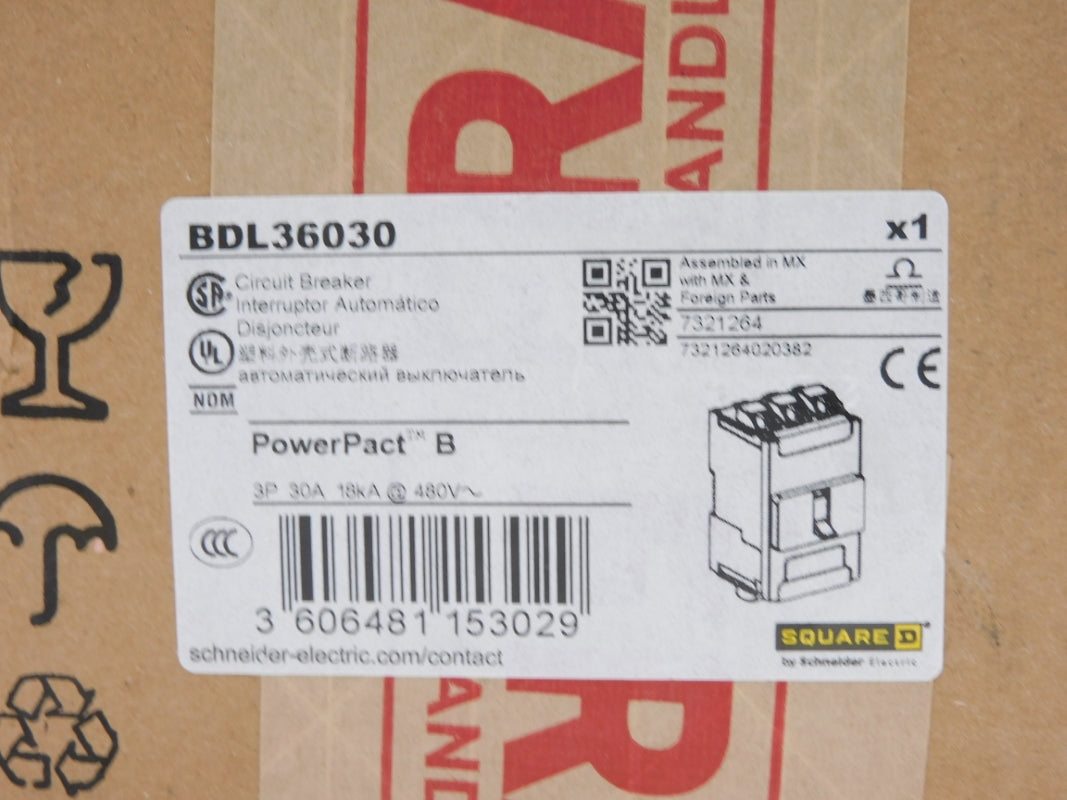 SQUARE D BDL36030 480V 30A NSFS