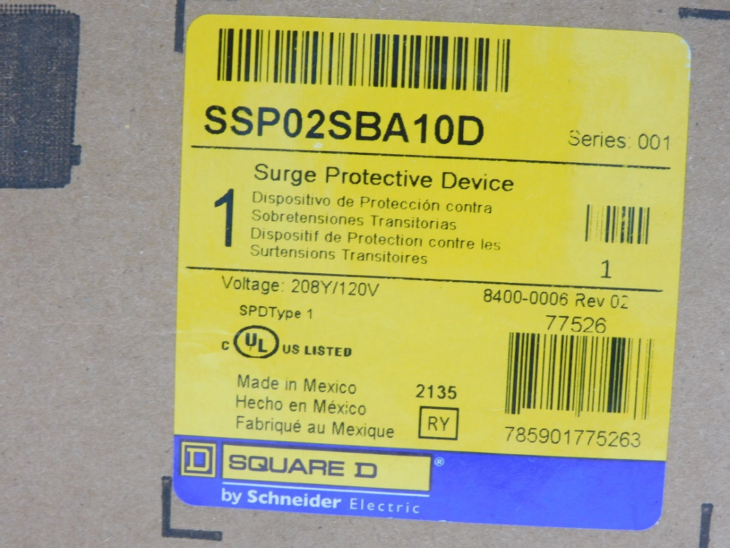 SQUARE D SSP02SBA10S SER. 001 120V NSFS