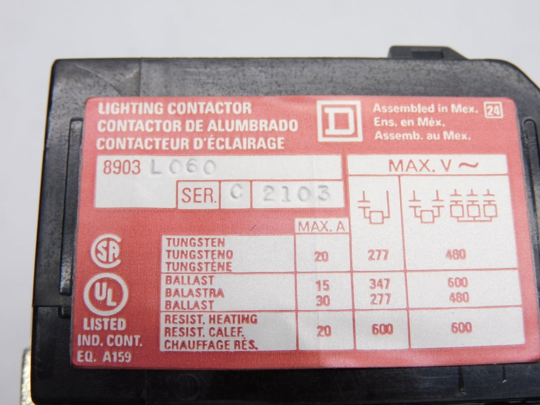 SQUARE D 8903L060 SER. C 120V 30A NSNP