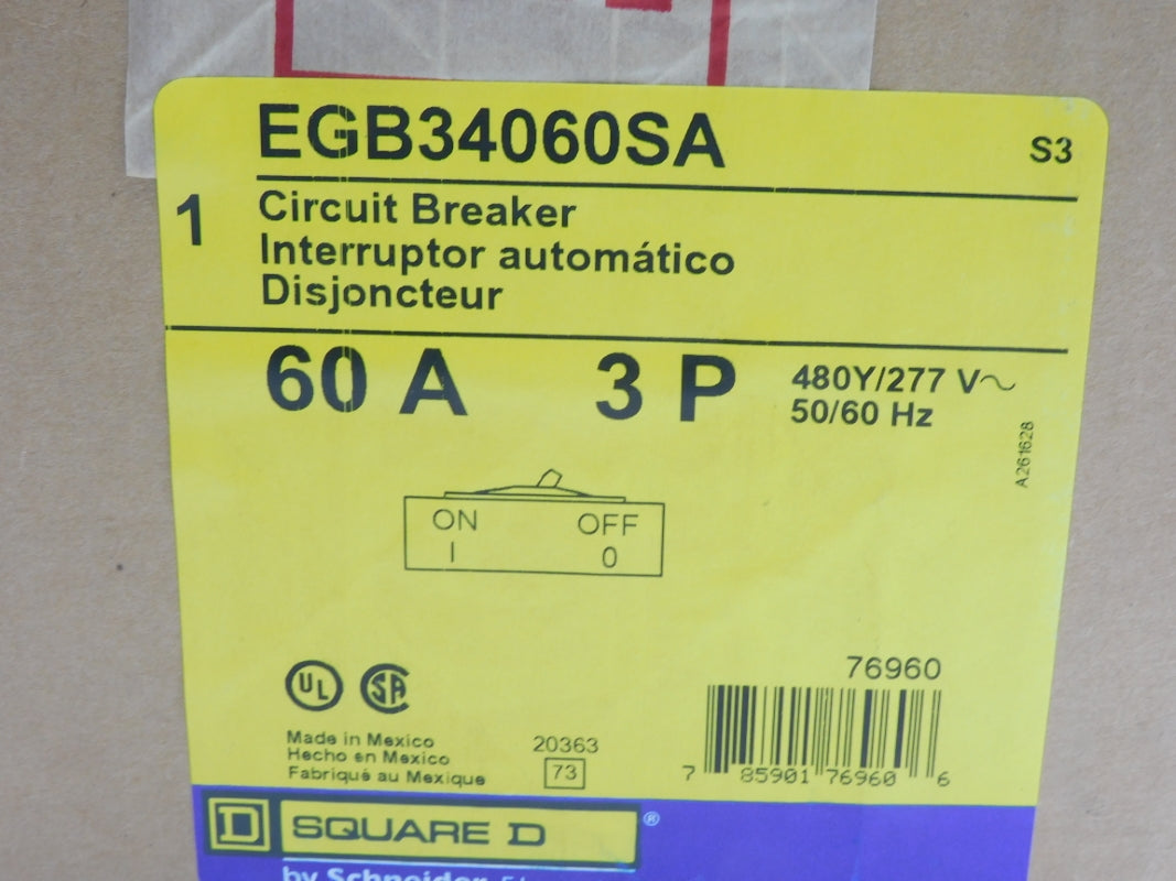 SQUARE D EGB34060SA 480V 60A NSMP