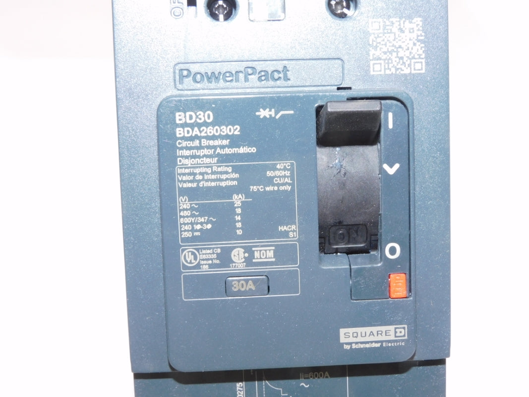 SQUARE D BDA260302 480V 30A NSMP