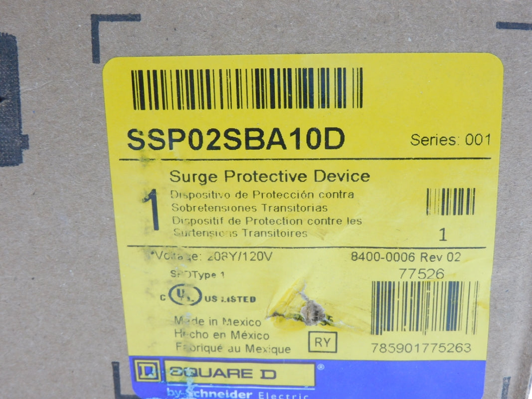 SQUARE D SSP02SBA10D SER. 001 120V NSMP