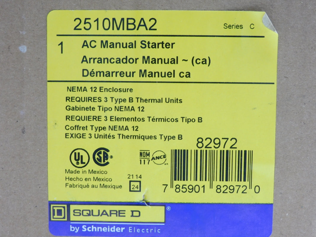 SQUARE D 2510MBA2 SER. C 575V NSMP