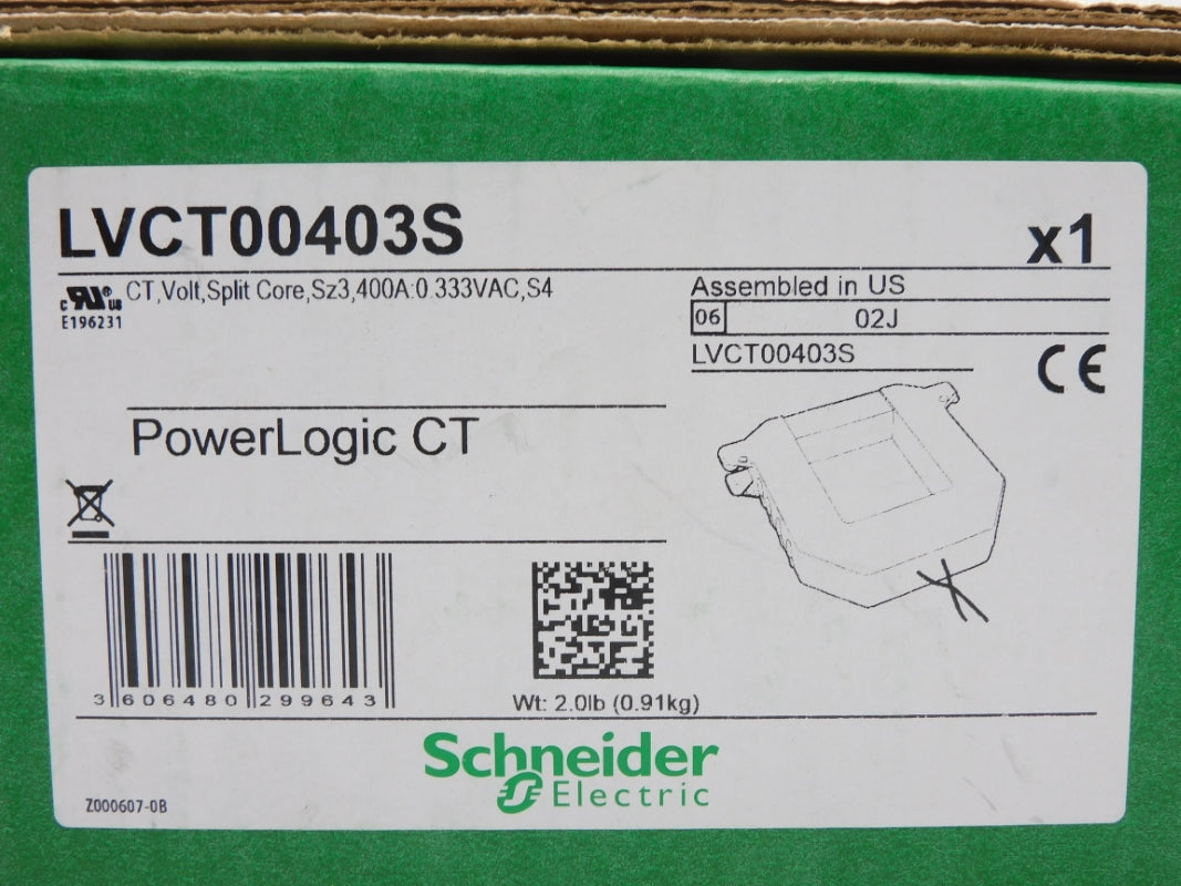 SCHNEIDER ELECTRIC LVCT00403S 600VAC 400A NSMP