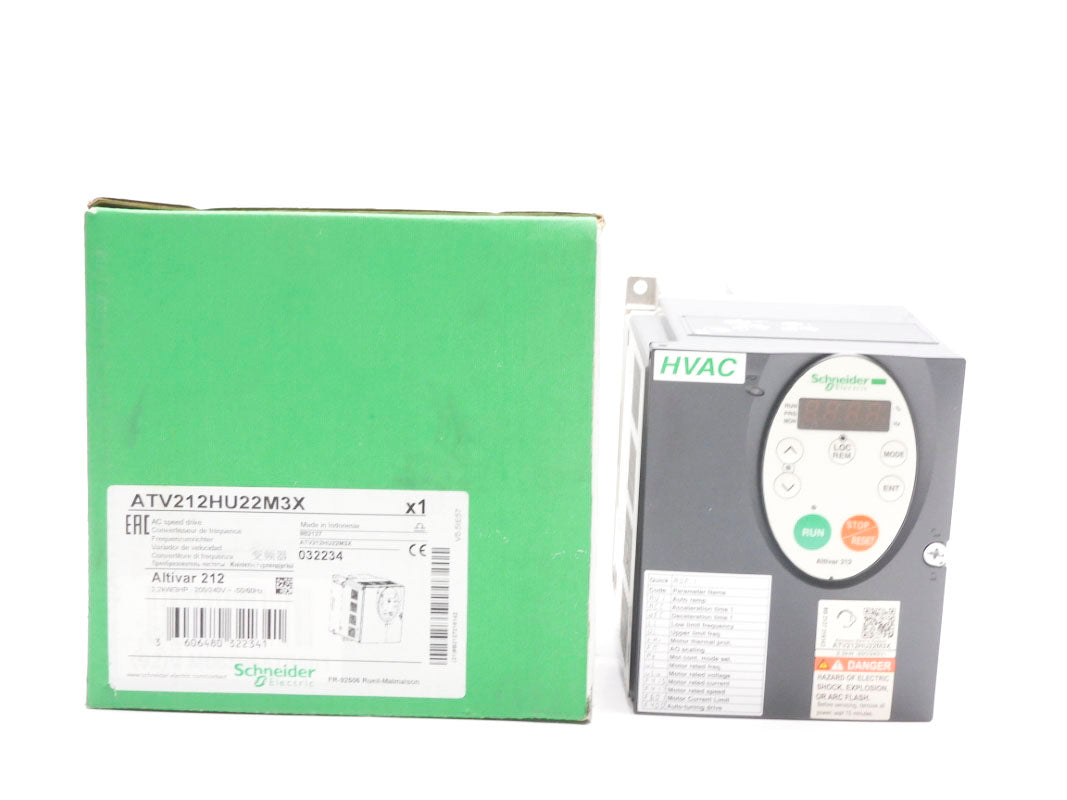 SCHNEIDER ELECTRIC ATV212HU22M3X 200-240V 8.7A NSMP