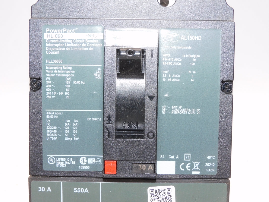 SQUARE D HLL36030 600V 30A NSMP