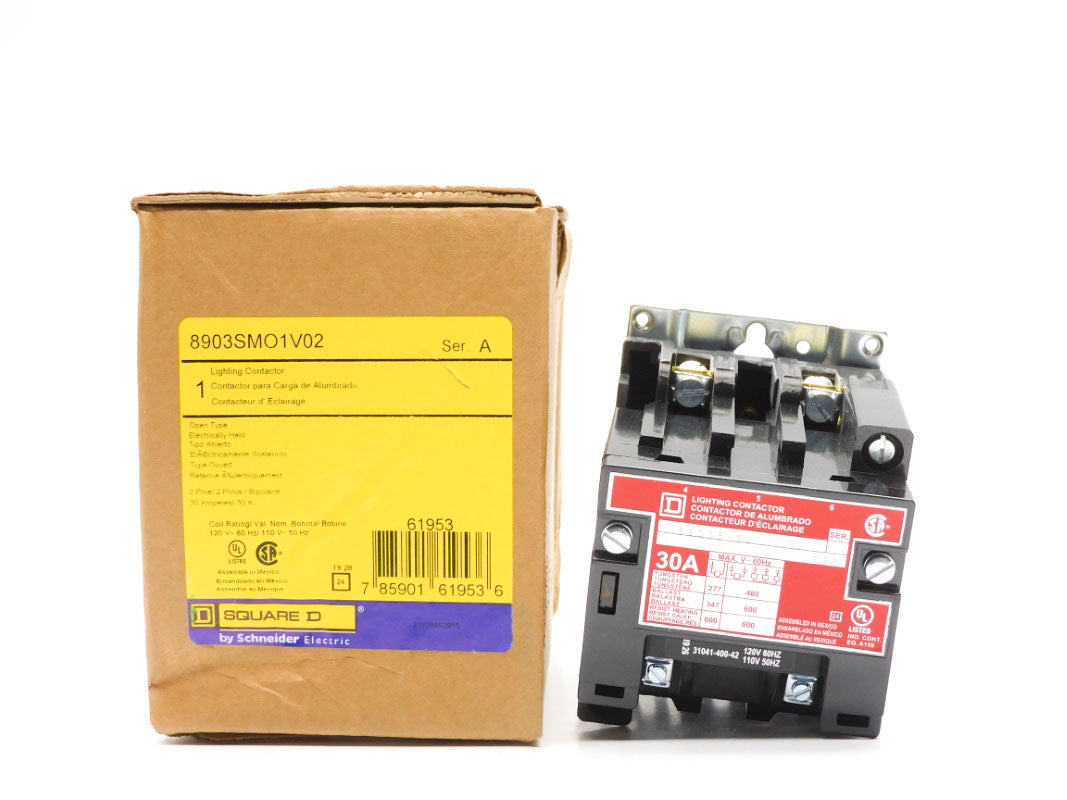 SQUARE D 8903SMO1V02 SER. A 120V 30A NSMP