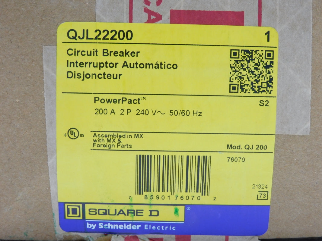 SQUARE D QJL22200 240V 200A NSFS