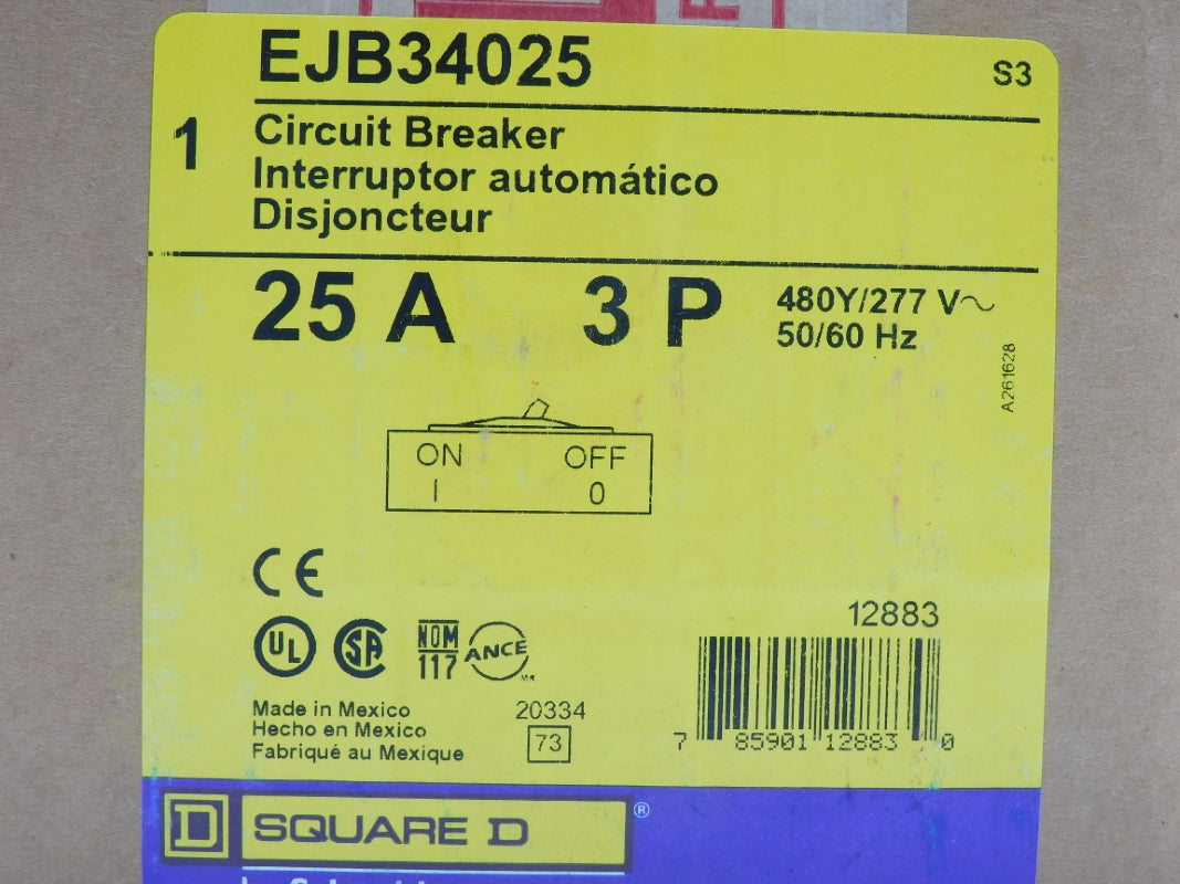 SQUARE D EJB34025 480V 25A NSFS