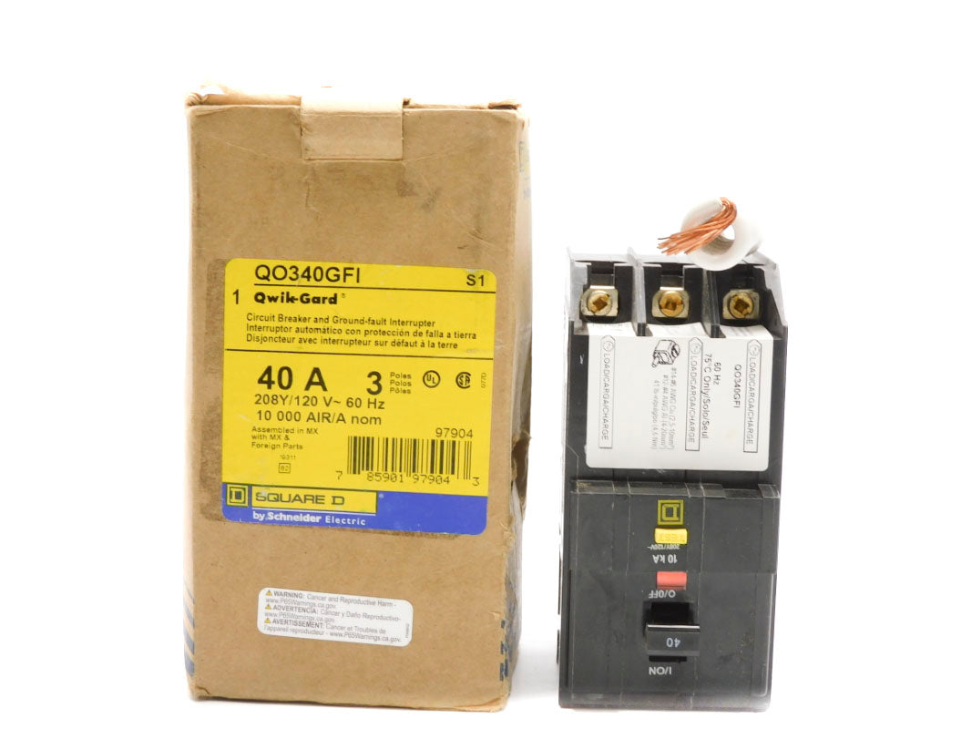 SQUARE D QO340GFI 208V 40A NSMP