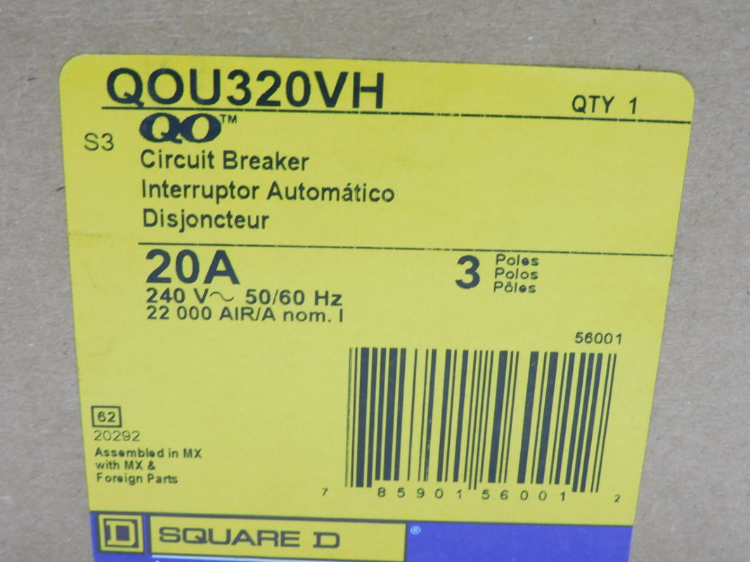 SQUARE D QOU320VH 240V 20A NSMP
