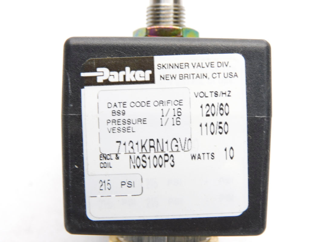 PARKER 7131KRN1GV0N0S100P3 120V 215PSI NSNP