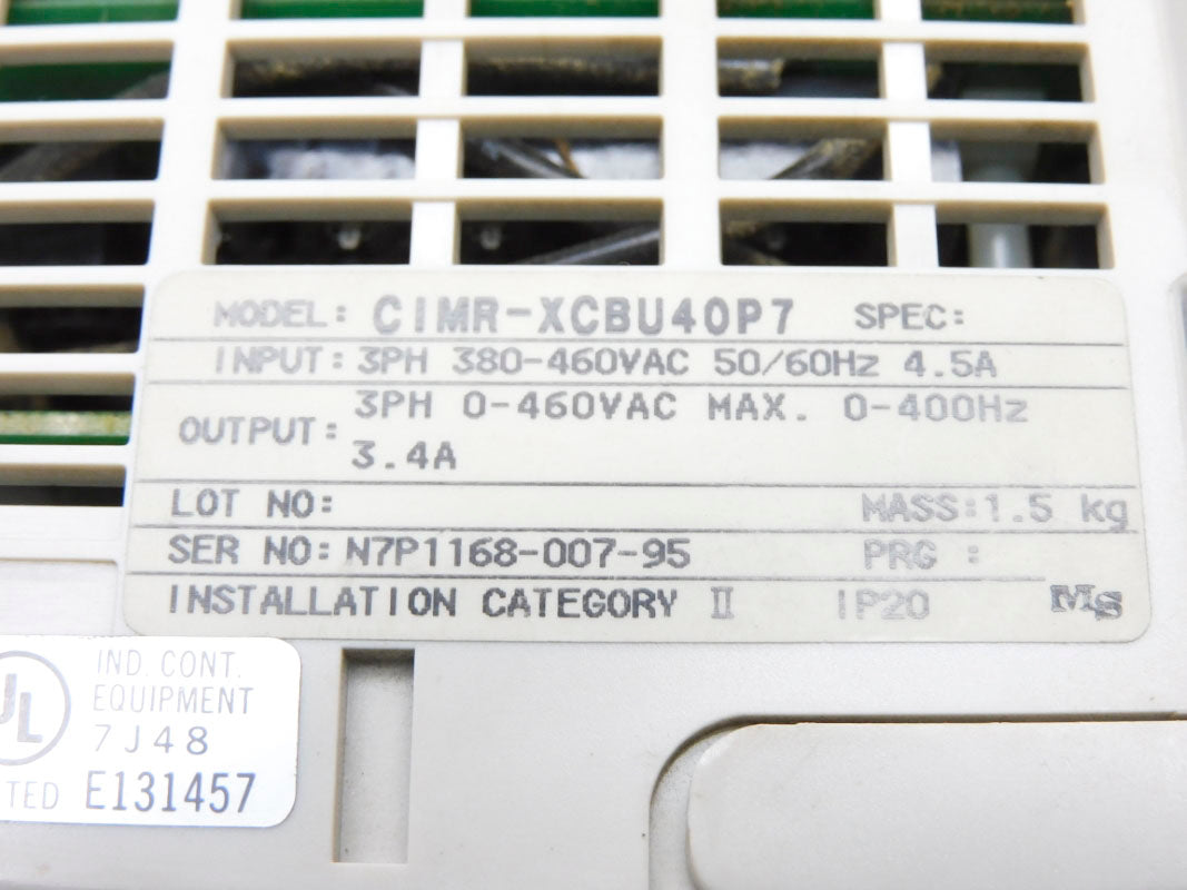 SAFTRONICS CIMR-XCBU40P7 460VAC 4.5A UNMP