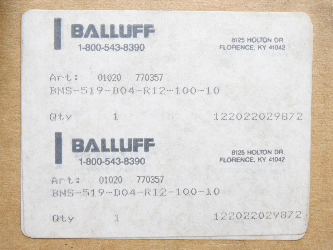 BALLUFF BNS-519-D04-R12-100-10 01020770357 240VAC 6A NSMP