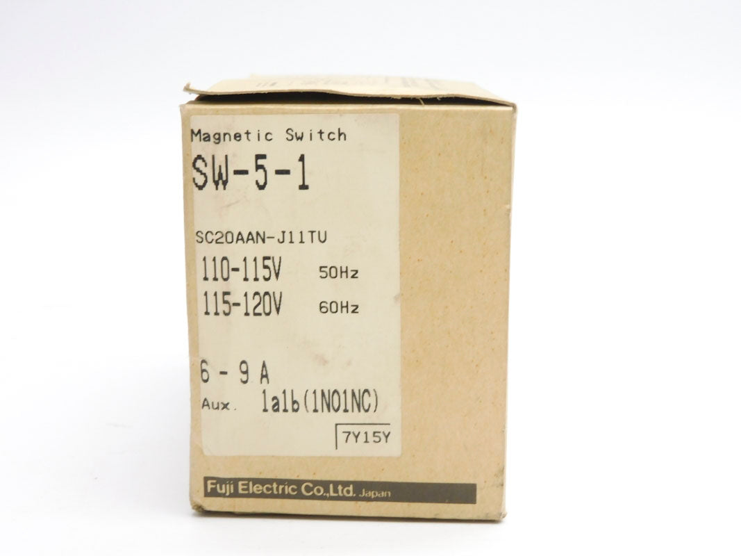 FUJI ELECTRIC SC20AAN-J11TU SW-5-1 120V 9A NSMP
