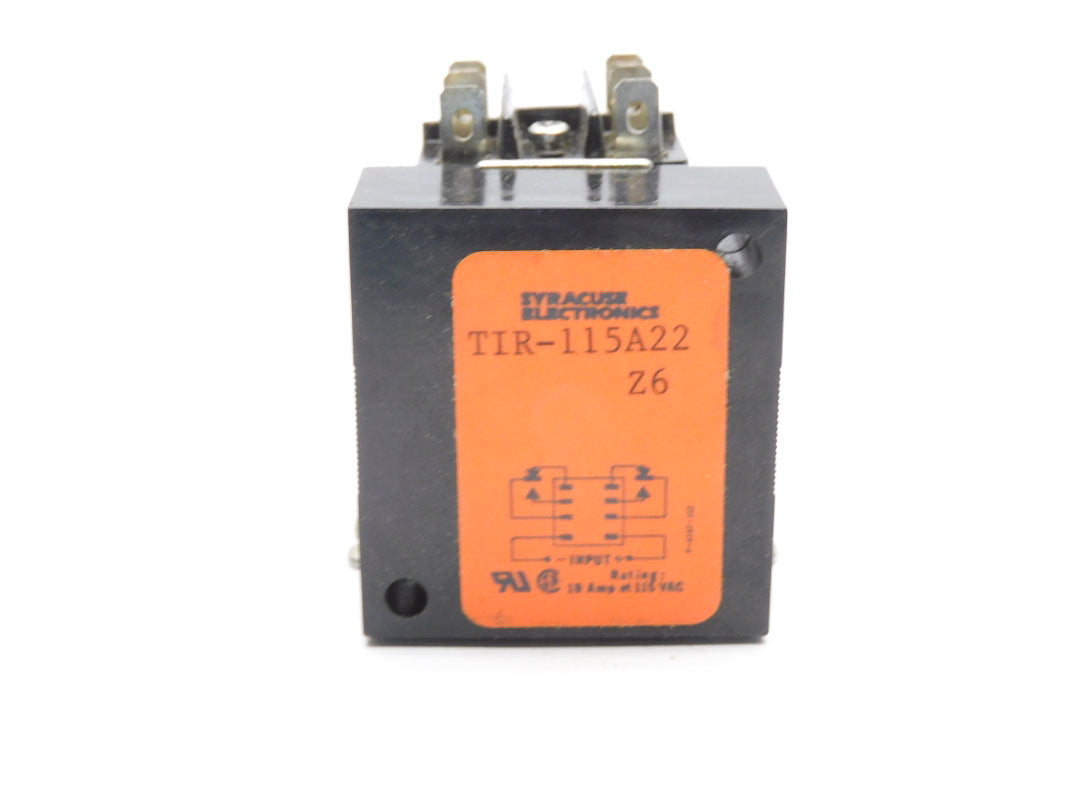 SYRACUSE ELECTRONICS TIR-115A22 Z6 110VAC 10A NSMP