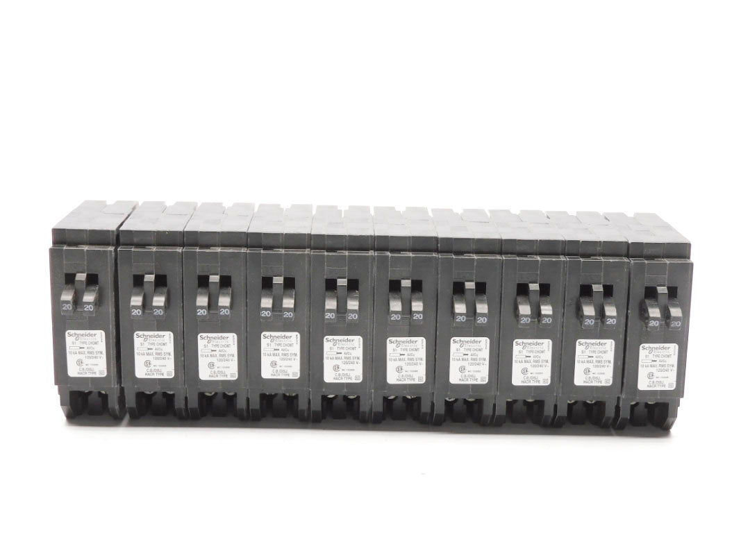 SCHNEIDER ELECTRIC CHOMT2020 120-240V 2-20A (PKG OF 10) NSMP