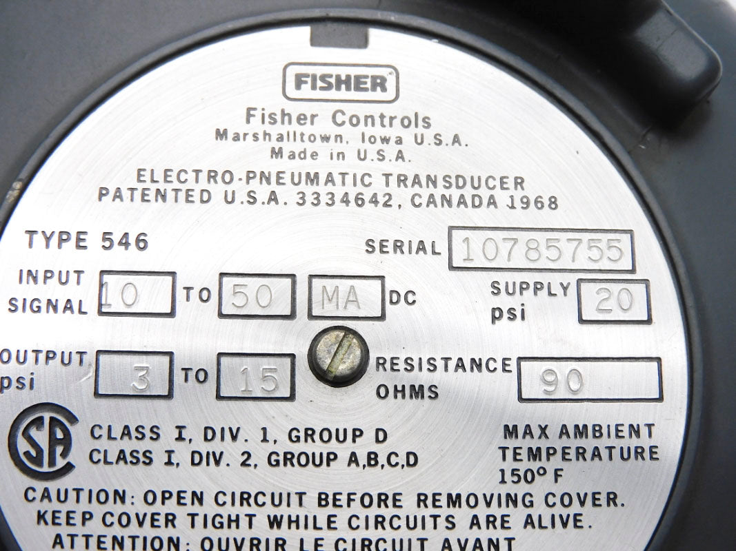 FISHER 546 20PSI NSNP