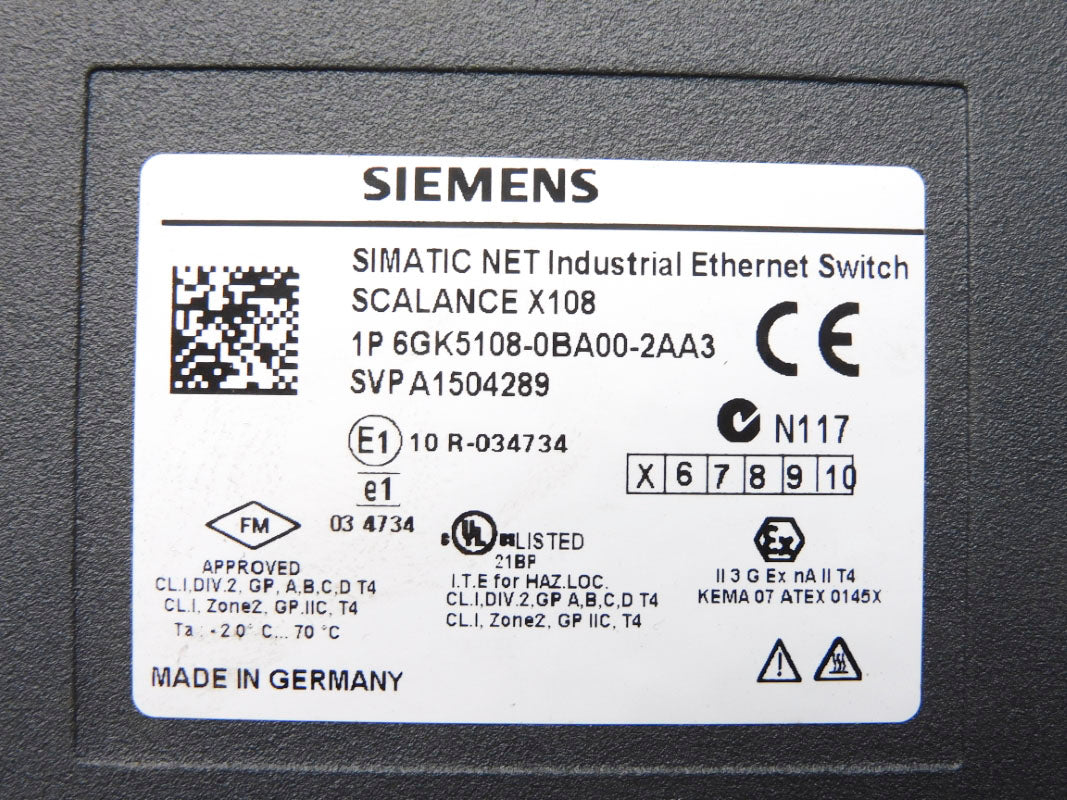 SIEMENS 6GK5108-0BA00-2AA3 24VDC 0.15A NSMP