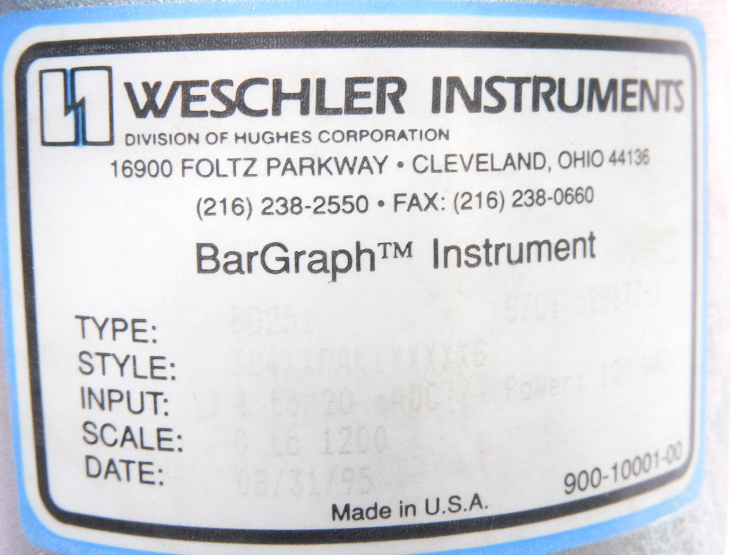WESCHLER 2F1-02002A BG25 1200-LBS/HR UNMP
