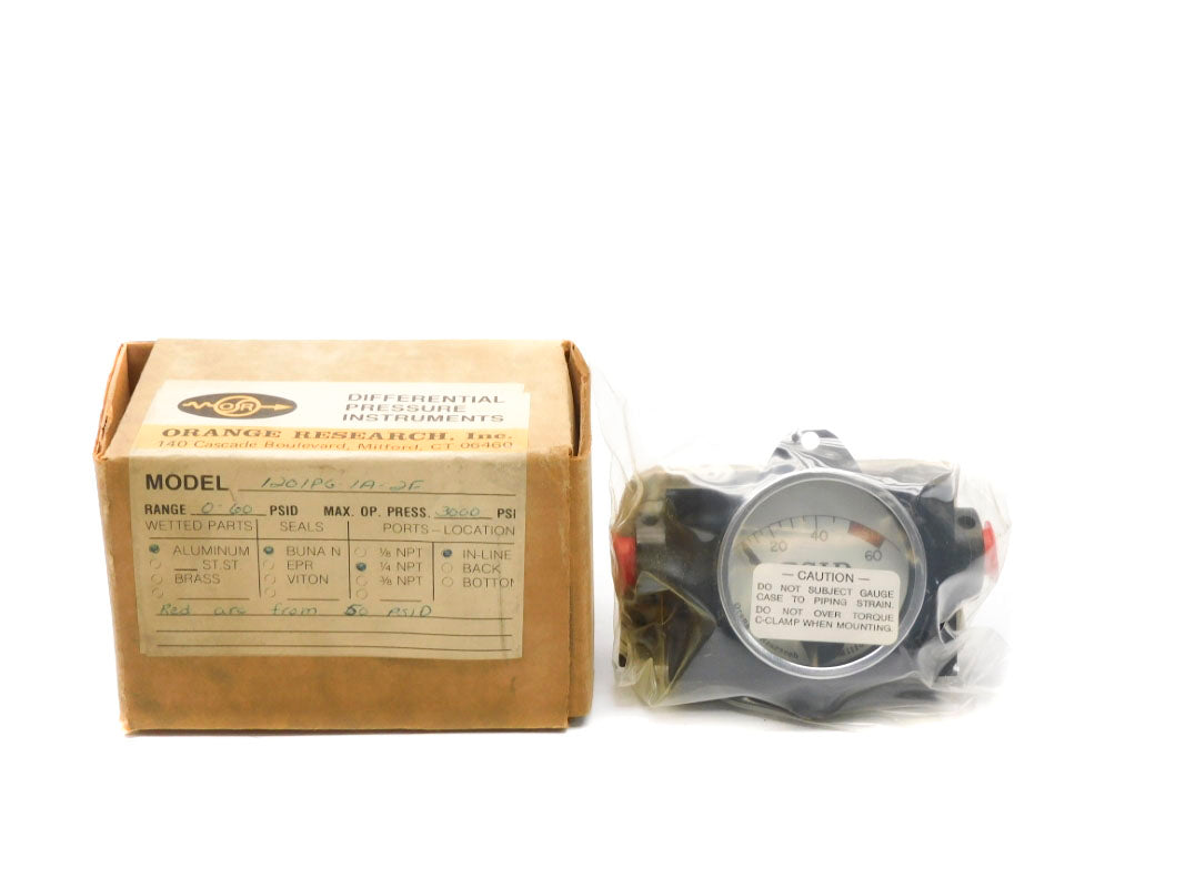 ORANGE RESEARCH 1201PG-1A-2F 60PSID 3000PSI NSMP