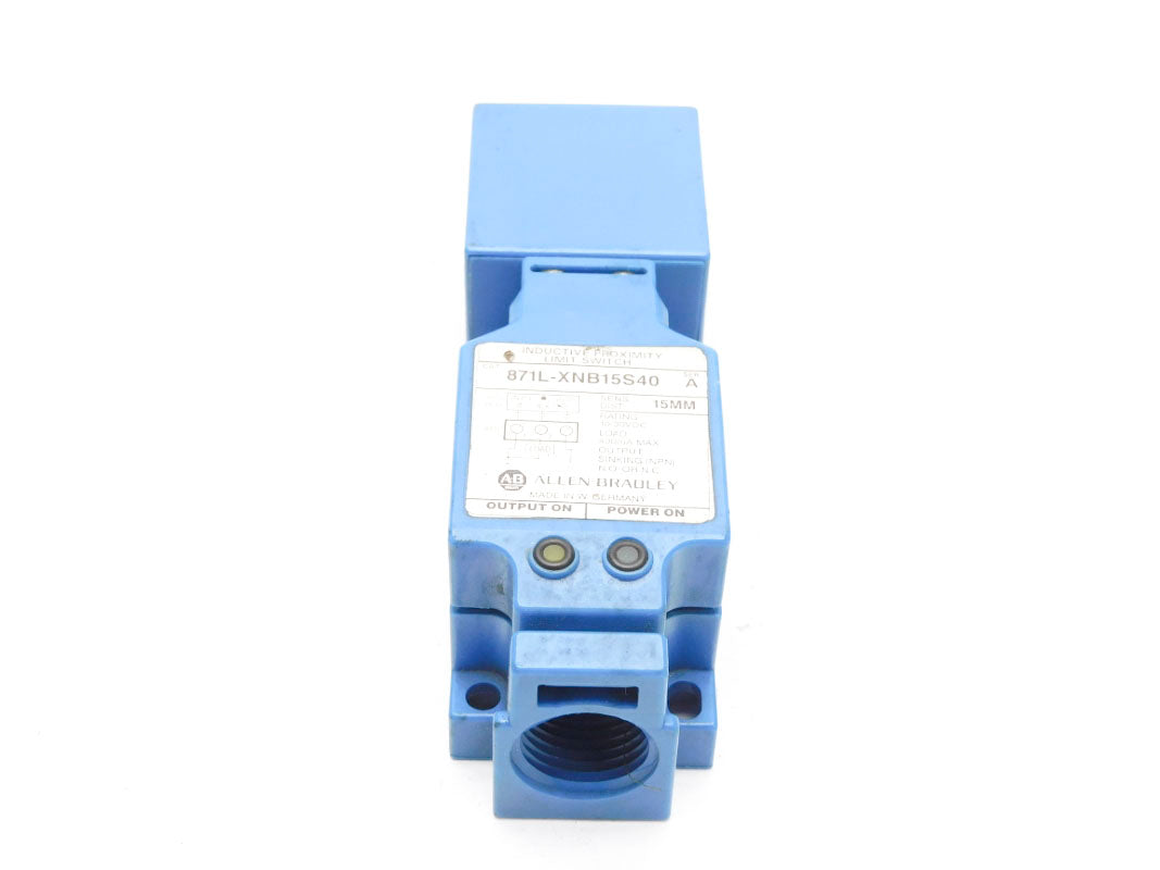 ALLEN BRADLEY 871L-XNB15S40 SER. A 30VDC UNMP