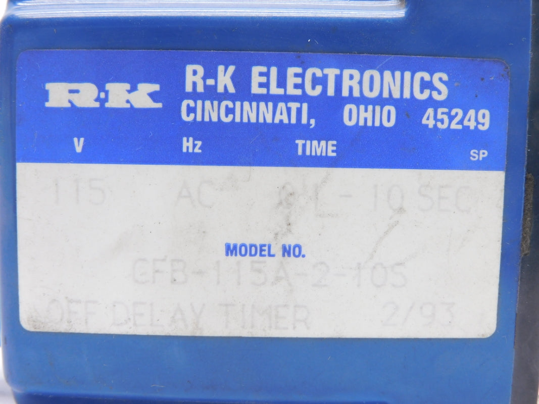 R-K ELECTRONICS CFB-115A-2-10S 115V 5A 10S UNMP