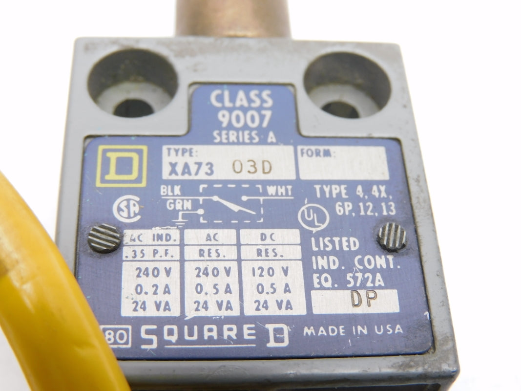 SQUARE D 9007XA7303D SER. A 240V .5A UNMP