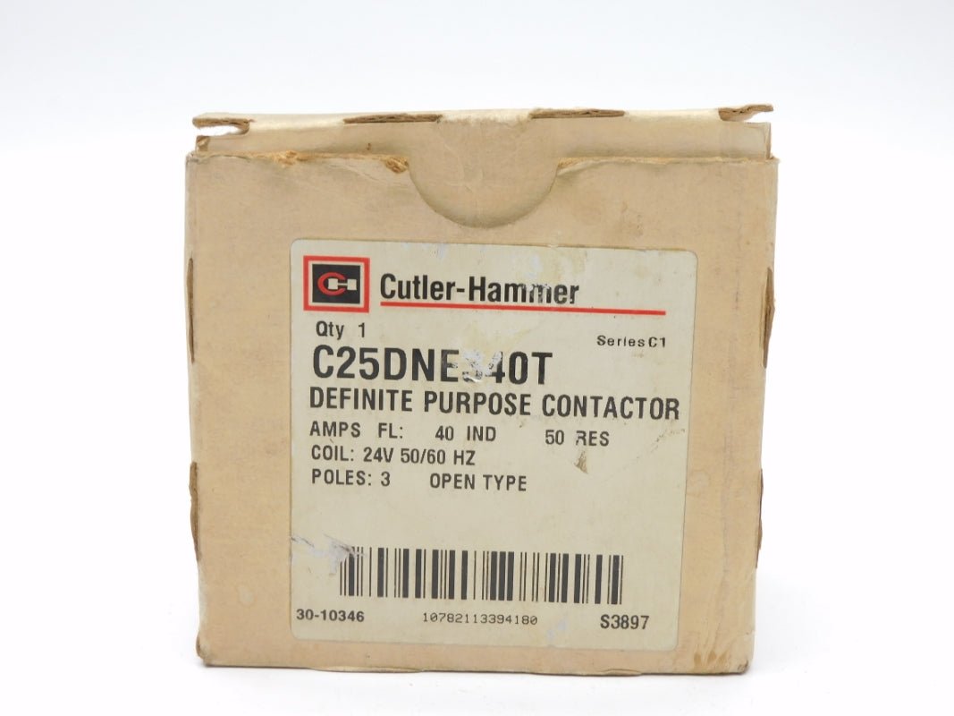 CUTLER HAMMER C25DNE340T SER. C1 24V 40A NSMP