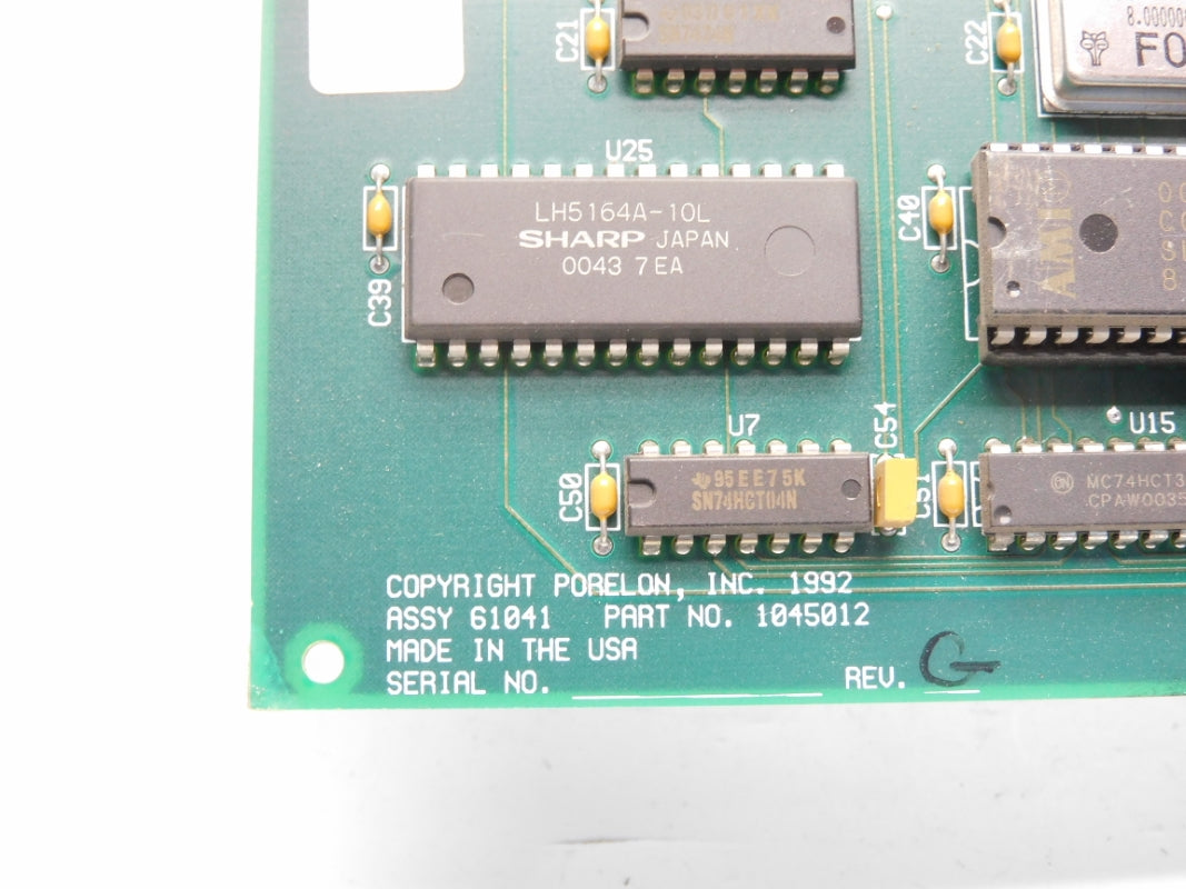 PORELON 1045012 REV. G UNMP