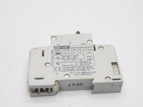 ALLEN BRADLEY 1492-CB1H010 SER. B 277VAC 1A UNMP