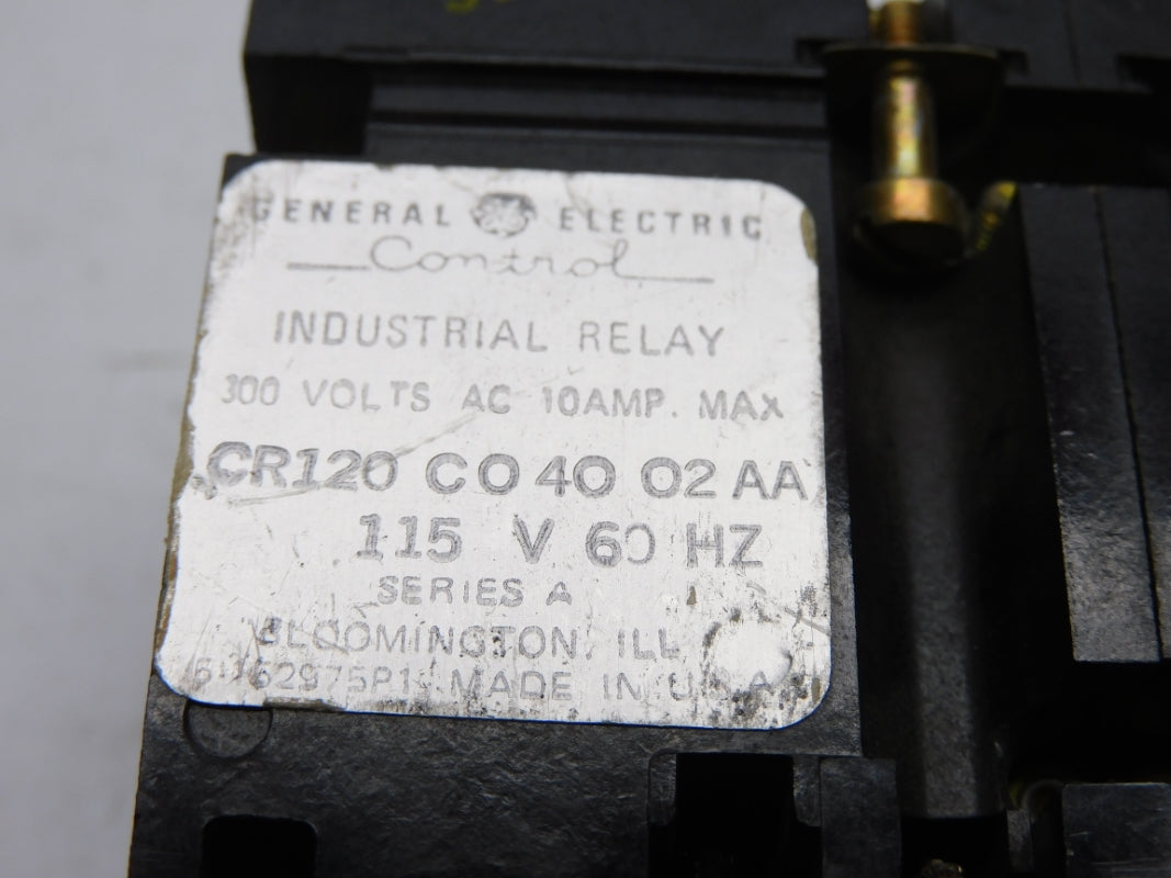 GENERAL ELECTRIC CR120C04002AA SER. A 115V 10A UNMP