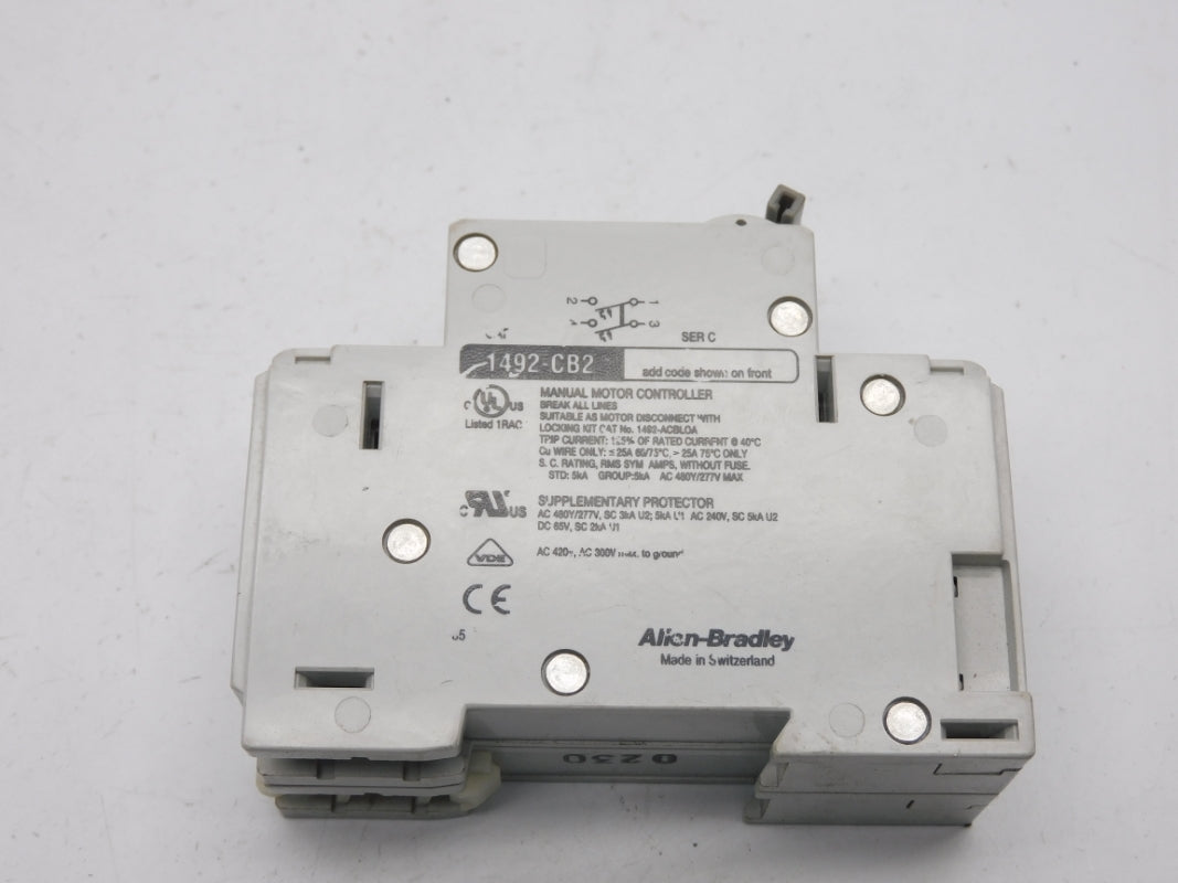 ALLEN BRADLEY 1492-CB2H030 SER. C 480V 3A UNMP