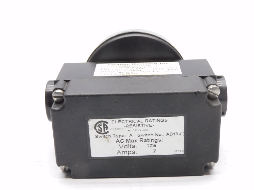 ORANGE RESEARCH 1203PGS-1A-2.5L-A 125V .7A 30PSI NSNP