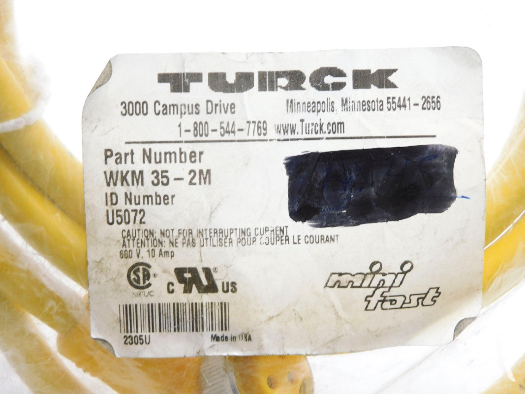 TURCK WKM35-2M U5072 600V 10A NSMP