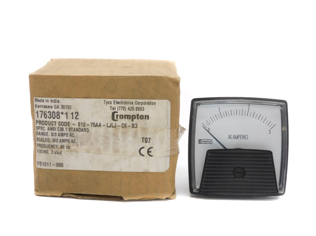 CROMPTON 012-75AA-LJLJ-C6-B3 3AAC NSMP