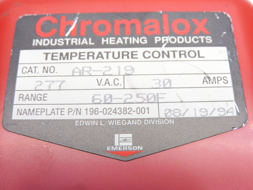 CHROMALOX AR-219 277VAC 30A 250'F UNMP