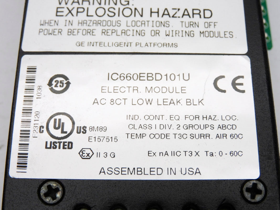 FANUC IC660EBD101U 115VAC 15A NSMP