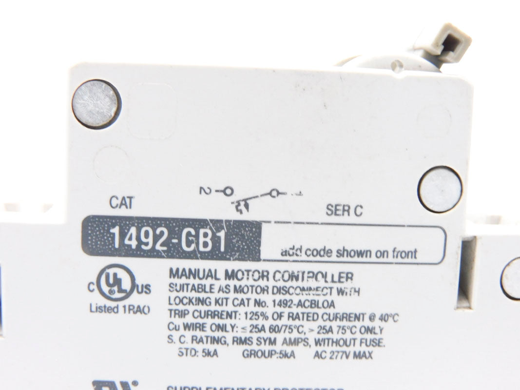 ALLEN BRADLEY 1492-CB1H010 SER. C 277V 1A NSNP