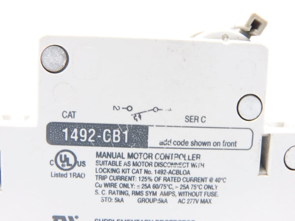 ALLEN BRADLEY 1492-CB1H010 SER. C 277V 1A NSNP
