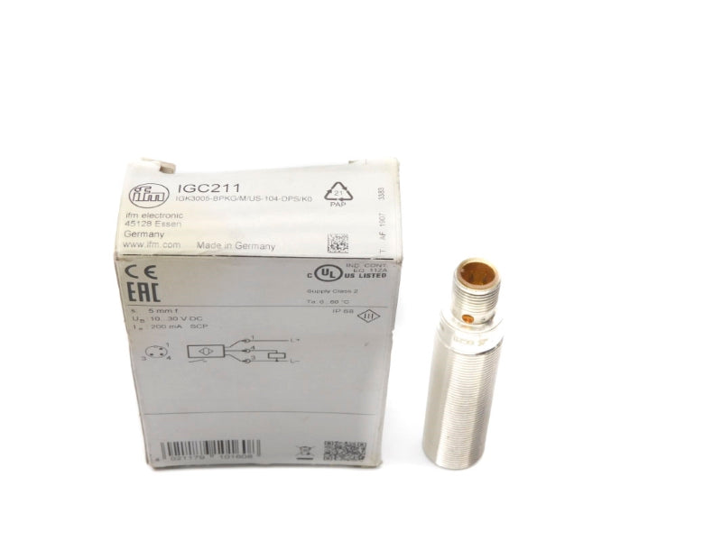 IFM EFECTOR IGK3005-BPKG/M/US-104-DPS/K0 IGC211 10-30VDC NSMP