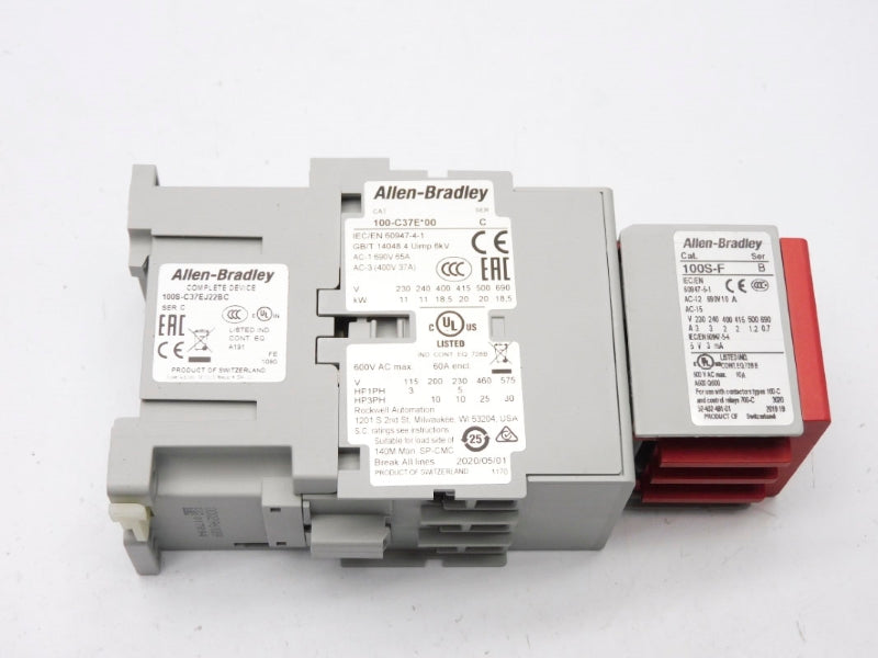 ALLEN BRADLEY 100S-C37EJ22BC SER. C 24VDC 65A (BR/WH) NSMP