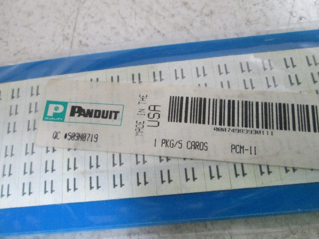 LOT OF 5 PANDUIT CARD PCM-11 *ORIGINAL PACKAGE*